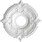 Ekena Millwork Attica PVC Ceiling Medallion (Canopies up to 5"), 13"OD x 3 1/2"ID x 3/4"P, Metallic Silver Metallic CMP13ATCSV - alternate 3